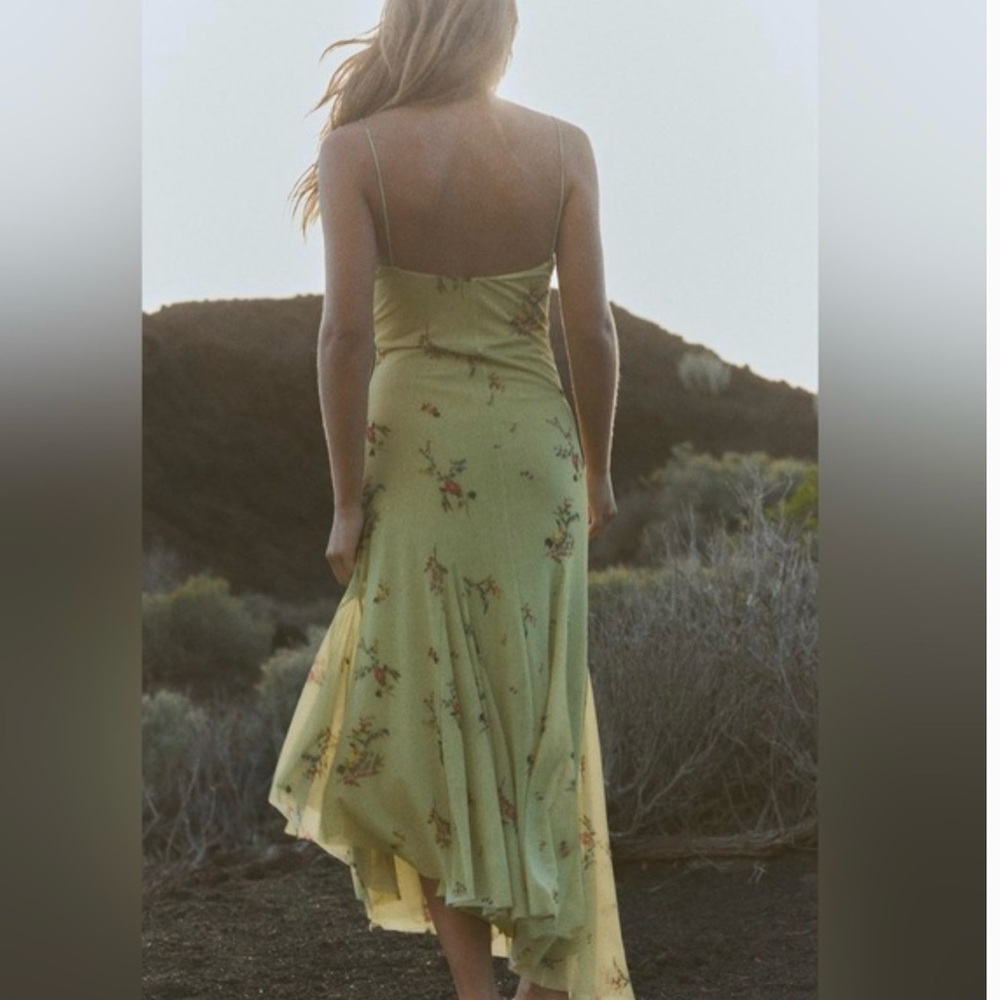 Zara Floral Sage Maxi Dress - Picture 11 of 11